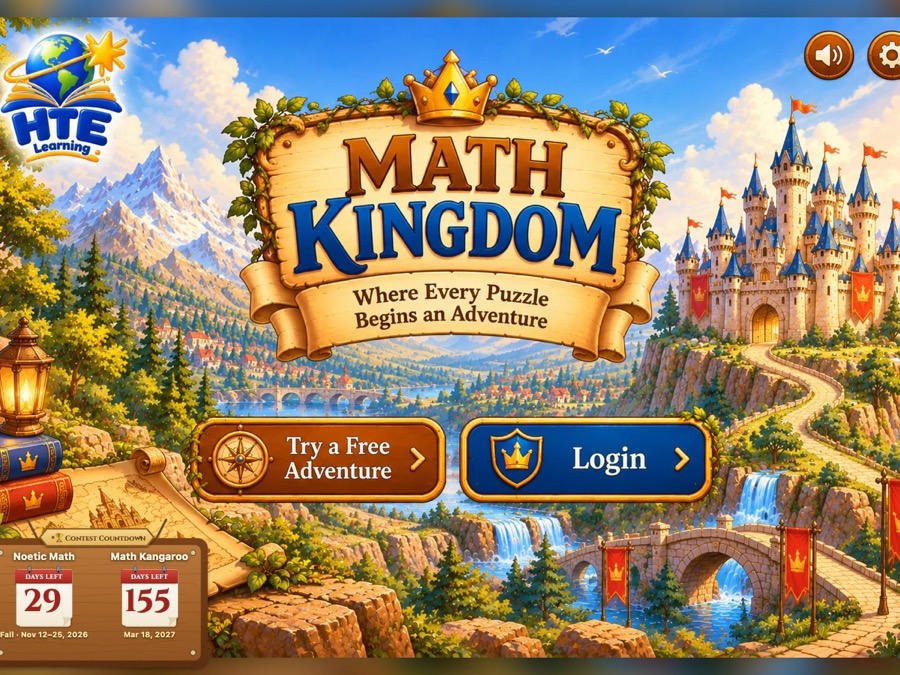 Math Kingdom home screen